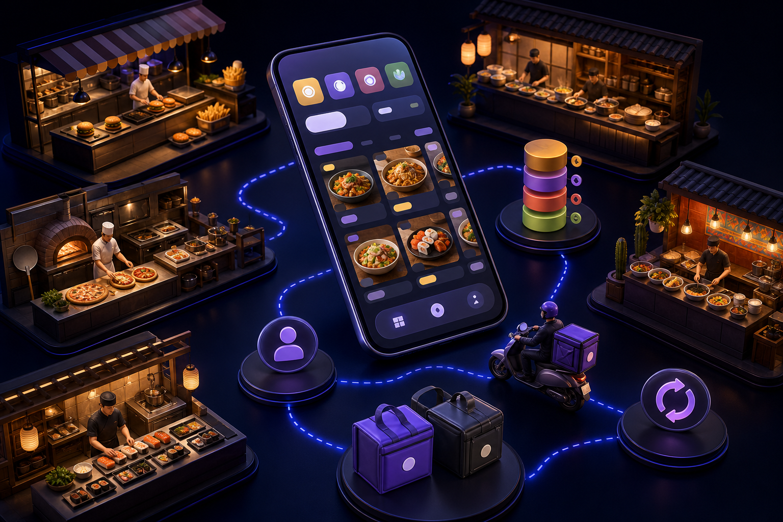 Multi-restaurant Delivery App Development services