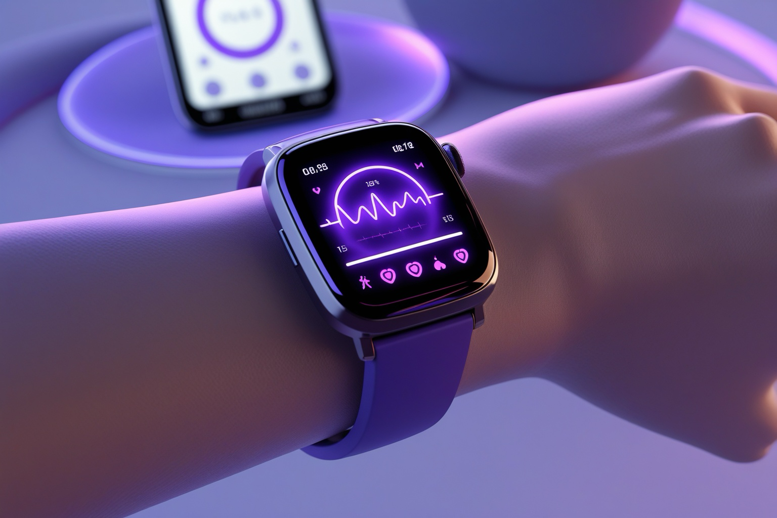 Wearable App Development mobile application concept
