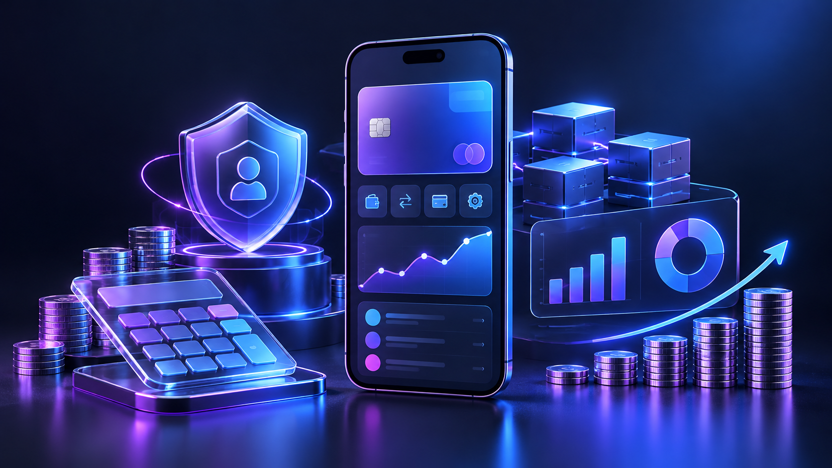Fintech App Development Cost mobile application concept